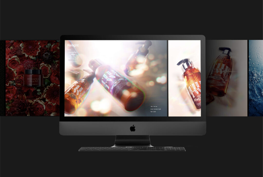作品を主役にするWebデザイン。｜フォトスタジオ「Relight」Webサイトリニューアル